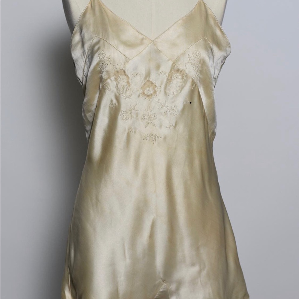 Beautiful Vintage silk romper teddy 1940’s